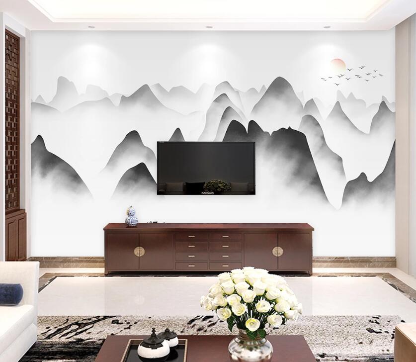 3D Peak Sun WC1849 Wall Murals