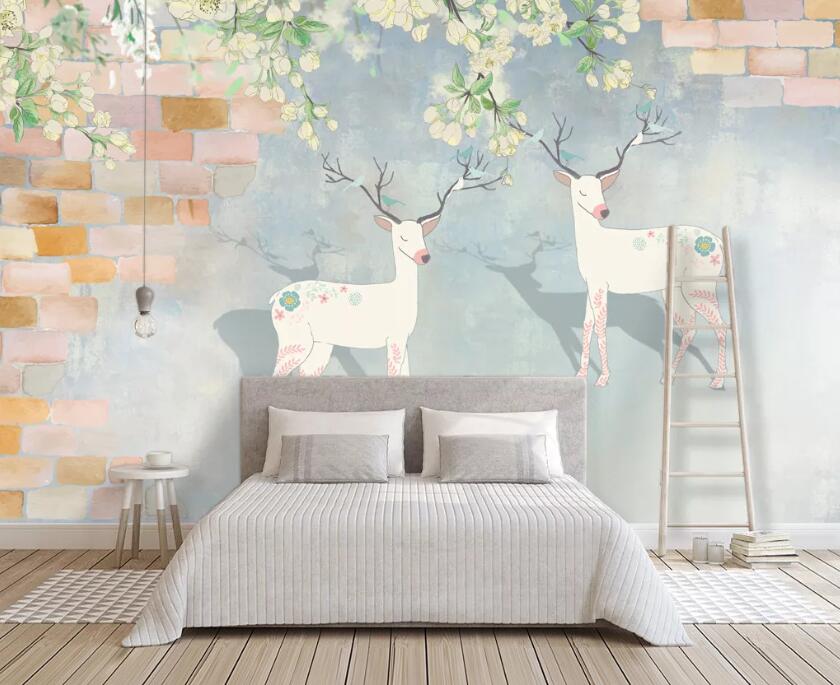 3D Elk WC90 Wall Murals Wallpaper AJ Wallpaper 2 