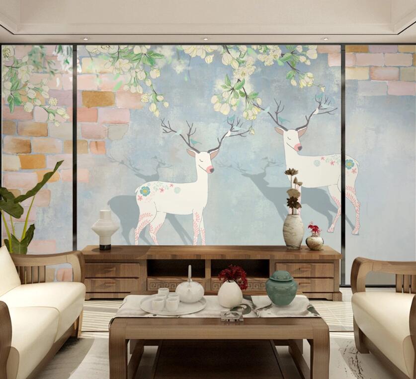 3D Elk WC90 Wall Murals Wallpaper AJ Wallpaper 2 