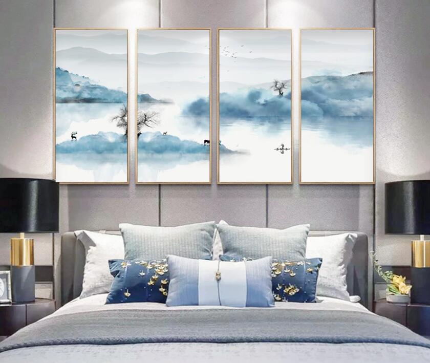 3D Fisherman River WC1815 Wall Murals