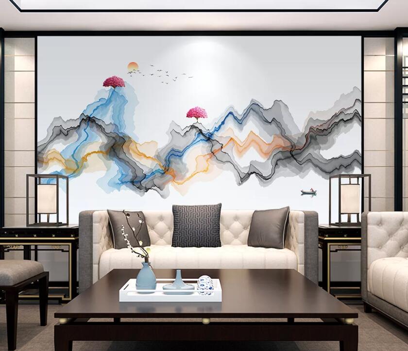 3D Peak Tree WC1806 Wall Murals