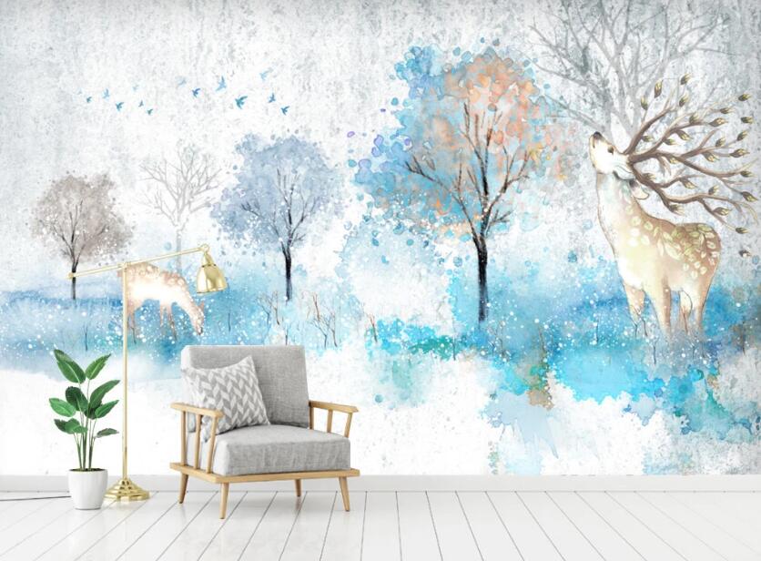 3D Color Forest WC80 Wall Murals Wallpaper AJ Wallpaper 2 