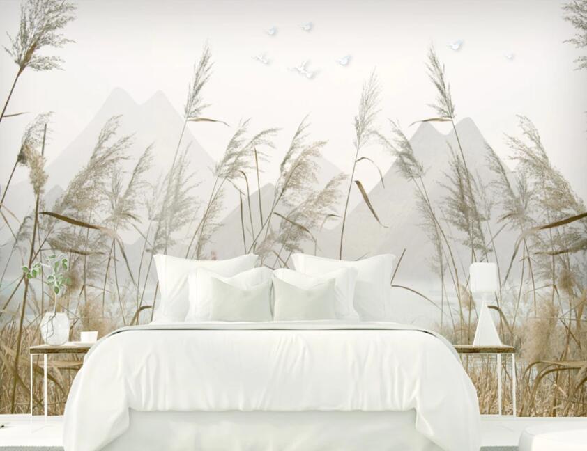 3D River Reed WC1740 Wall Murals