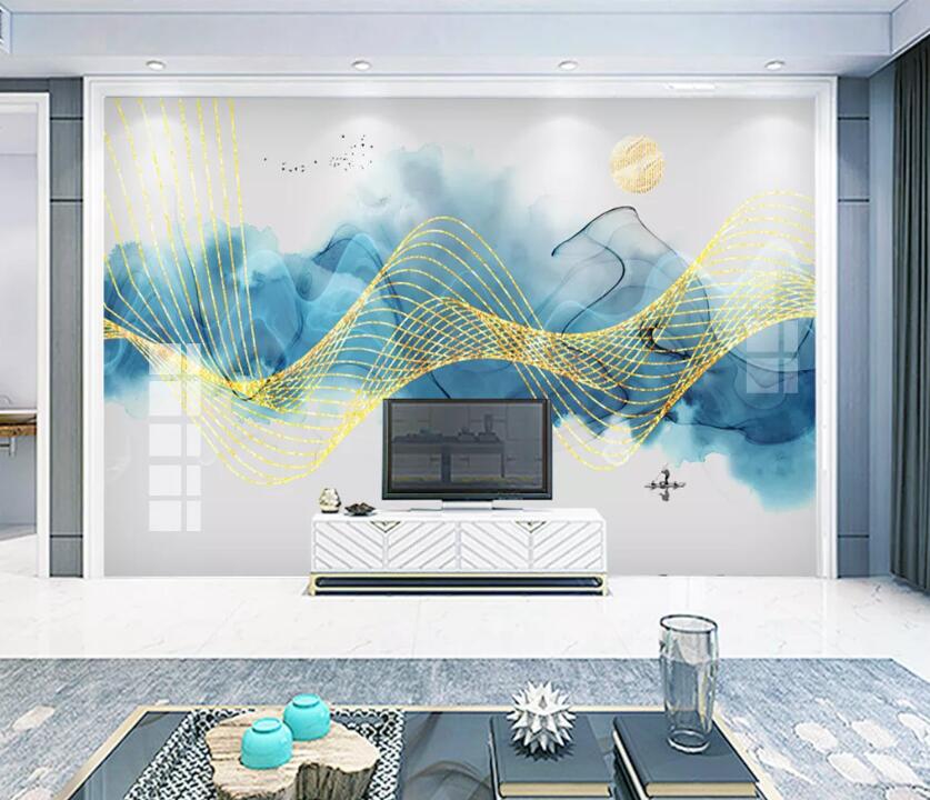 3D Blue Cloud WC1718 Wall Murals