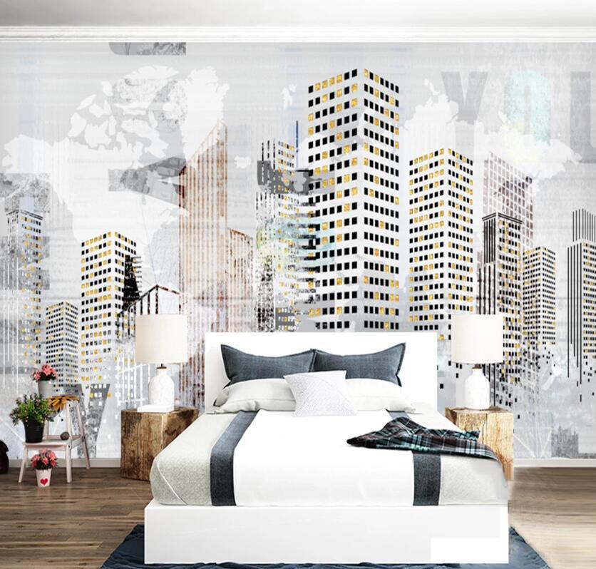 3D Abstract City WC78 Wall Murals Wallpaper AJ Wallpaper 2 