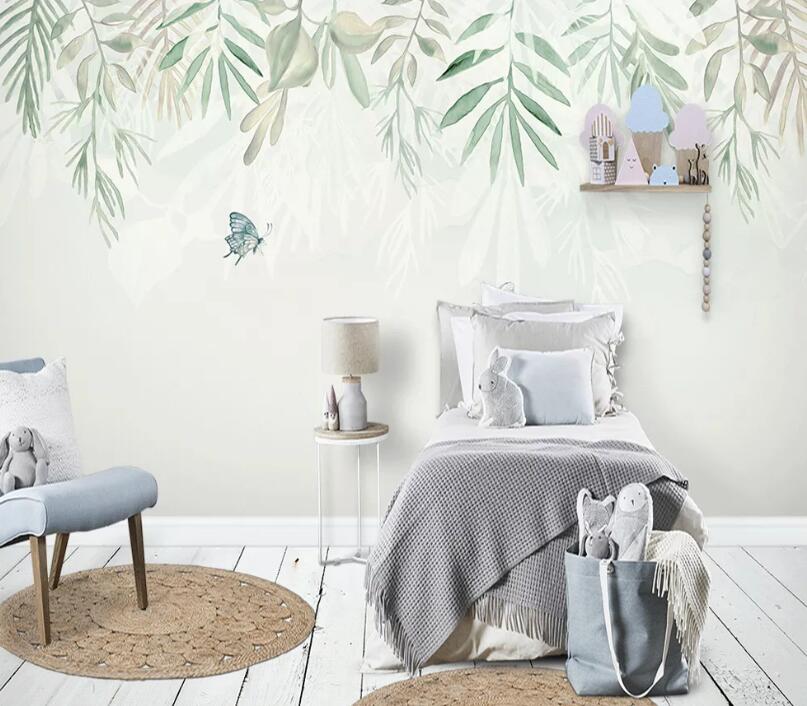 3D Bamboo Butterfly WC1708 Wall Murals