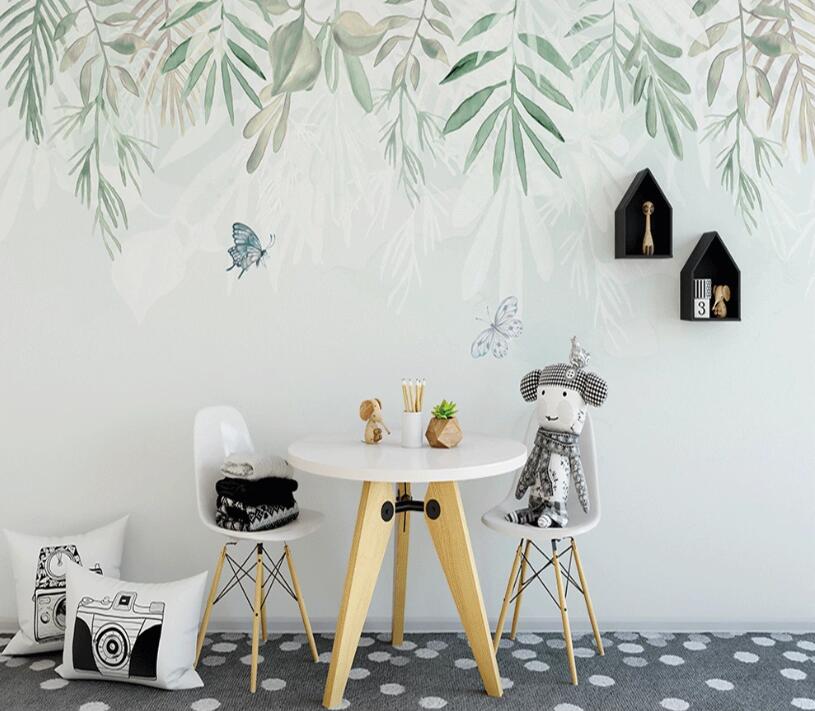 3D Bamboo Butterfly WC1708 Wall Murals