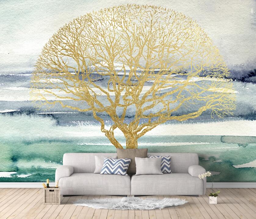 3D Metal Tree WC1691 Wall Murals