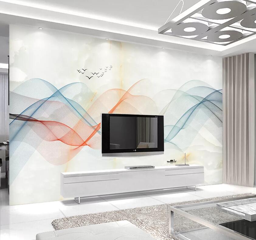 3D Color Wave WC68 Wall Murals Wallpaper AJ Wallpaper 2 