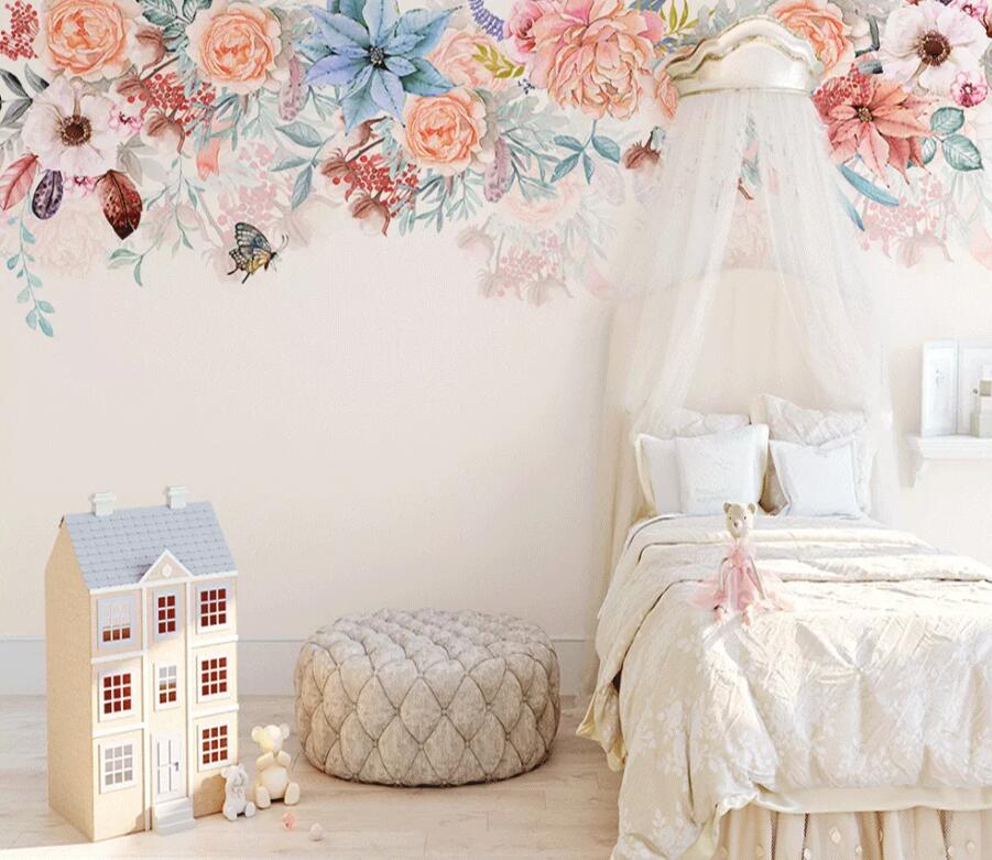 3D Cute Butterfly WC1676 Wall Murals