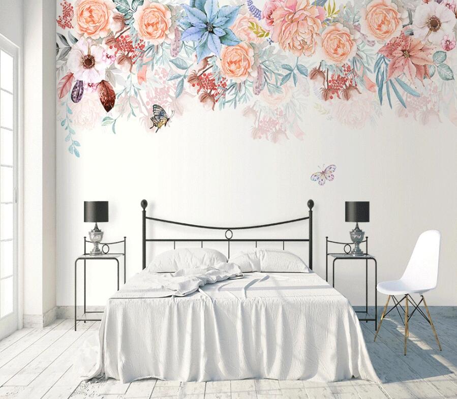 3D Cute Butterfly WC1676 Wall Murals