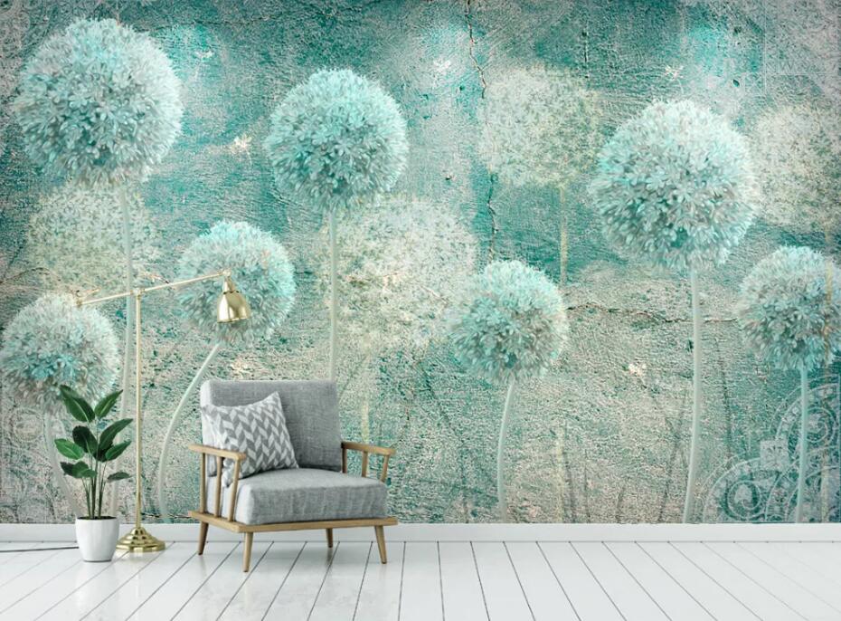 3D Green Violet WC1668 Wall Murals