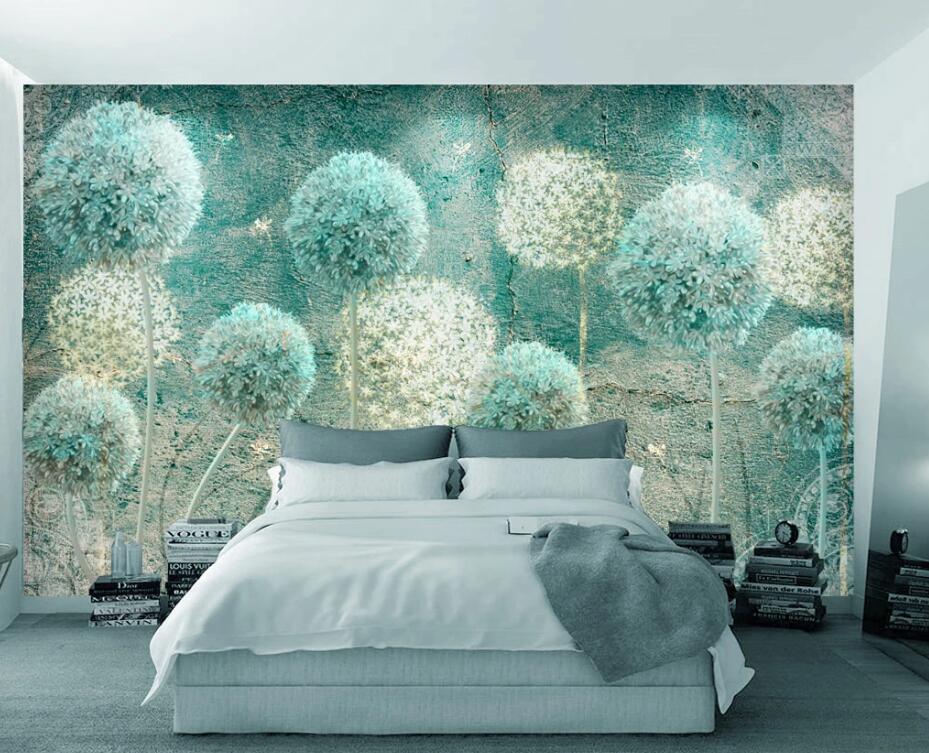 3D Green Violet WC1668 Wall Murals