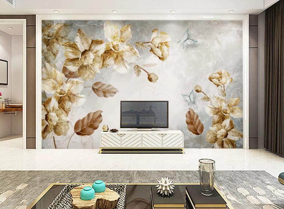 3D Retro Butterfly WC1656 Wall Murals