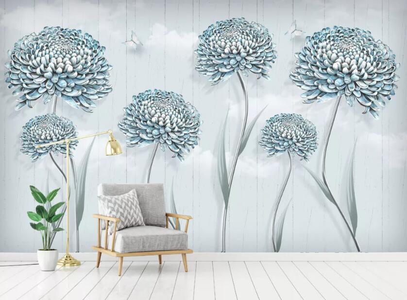 3D Dandelion Flower WC1651 Wall Murals