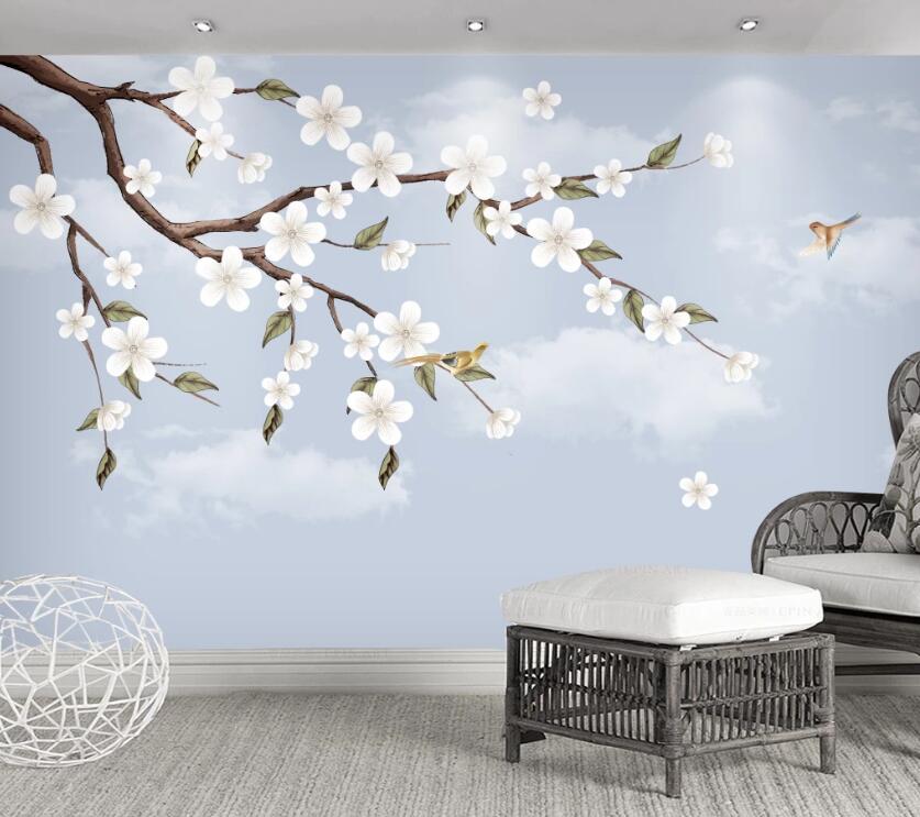 3D Cloud Flower WC1649 Wall Murals