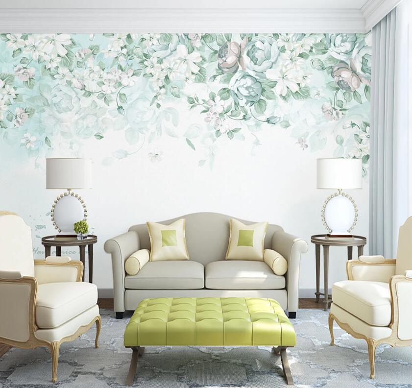 3D Painted Flower WC1644 Wall Murals