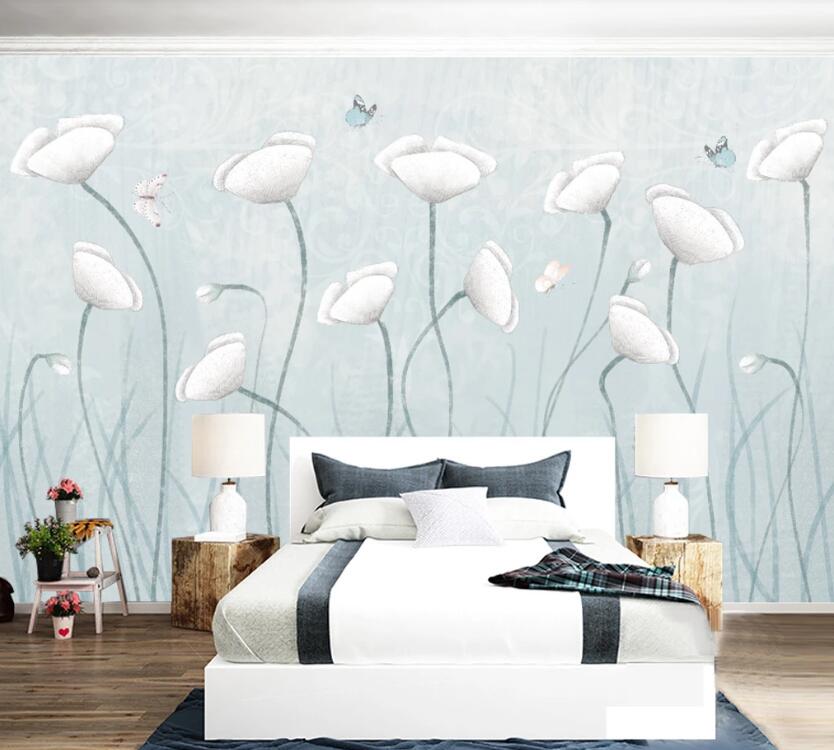 3D Butterfly Nectar WC1643 Wall Murals