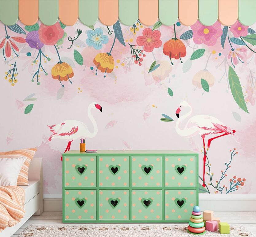 3D Cute Flowers WC06 Wall Murals Wallpaper AJ Wallpaper 2 