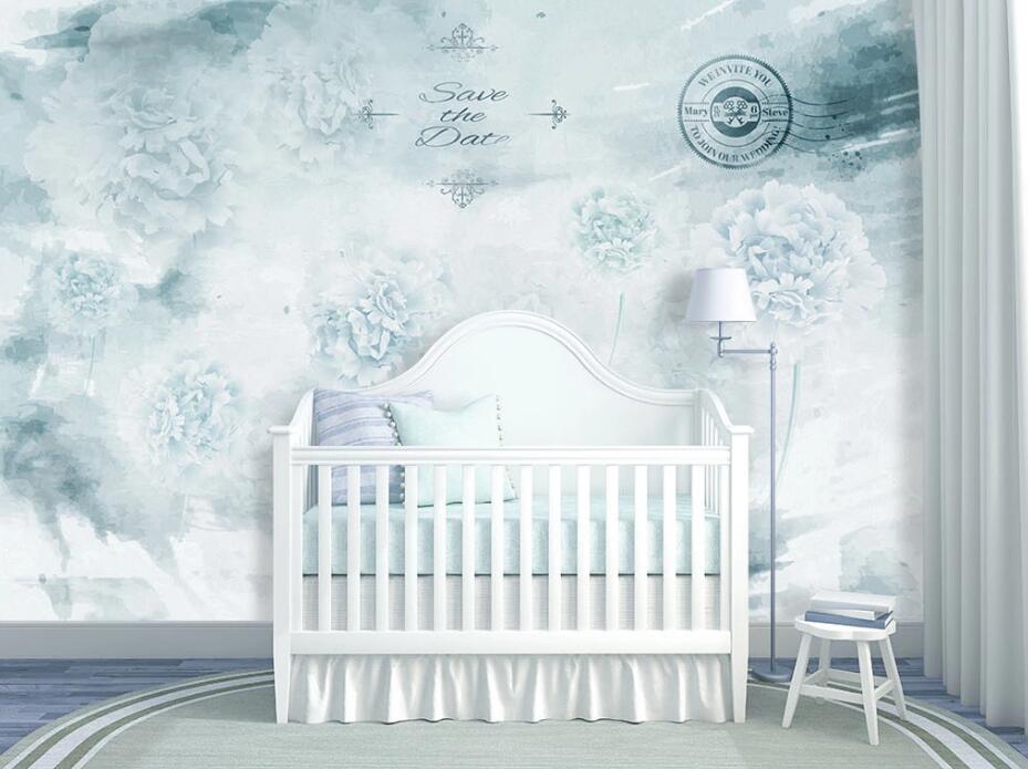 3D Hazy Flowers WC1630 Wall Murals