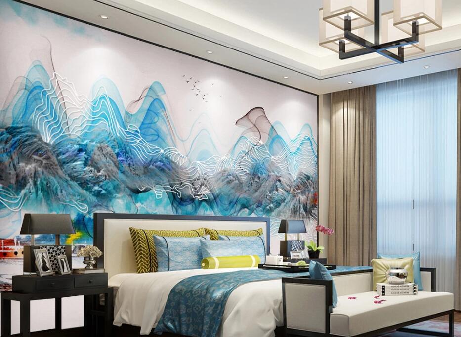 3D Abstract Boat WC1614 Wall Murals