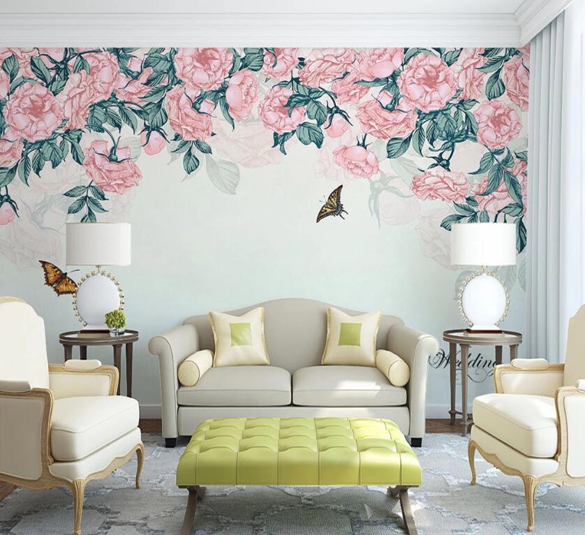 3D Lush Flower WC1613 Wall Murals