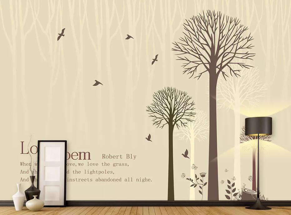 3D English Tree WC1591 Wall Murals