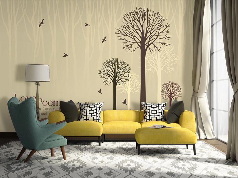 3D English Tree WC1591 Wall Murals