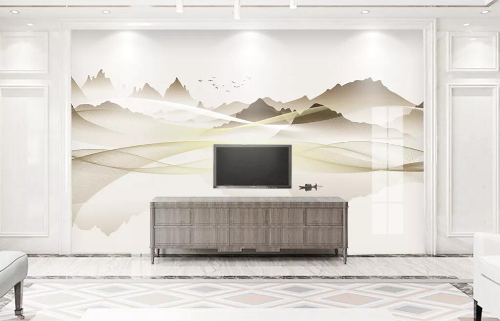 3D Mountain Bird WC1586 Wall Murals