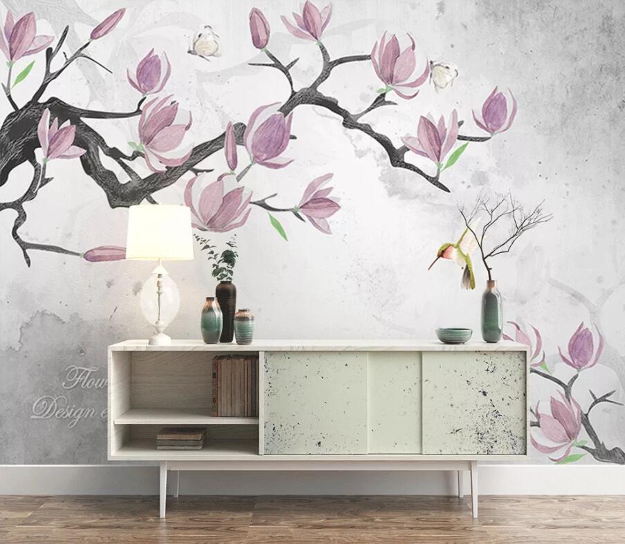 3D Fragrant Bird WC1555 Wall Murals