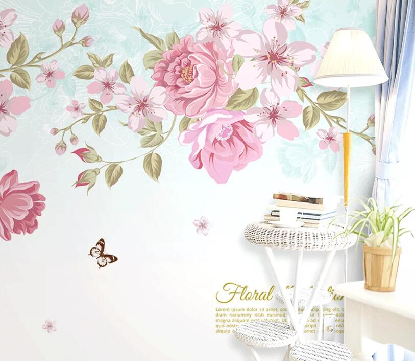 3D Petal Butterfly WC1489 Wall Murals