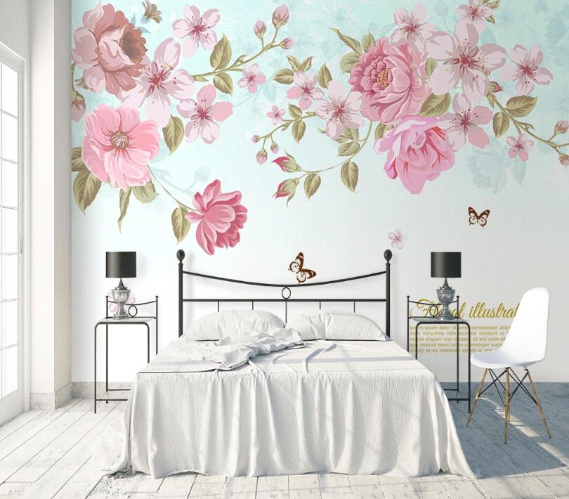 3D Petal Butterfly WC1489 Wall Murals