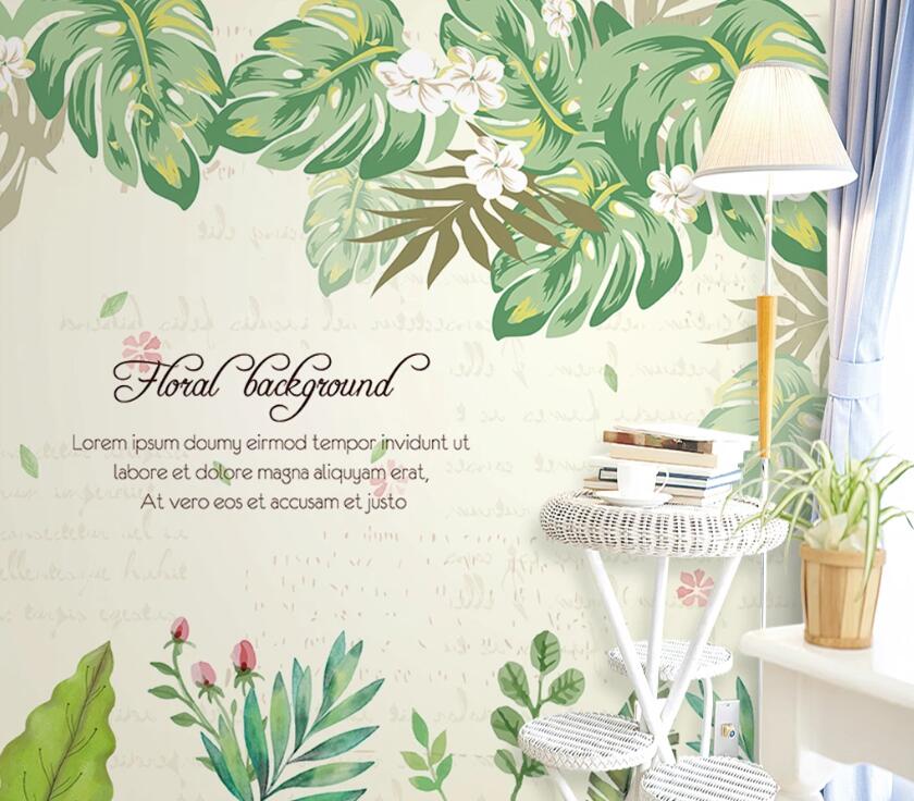 3D Banana Leaf WC1488 Wall Murals