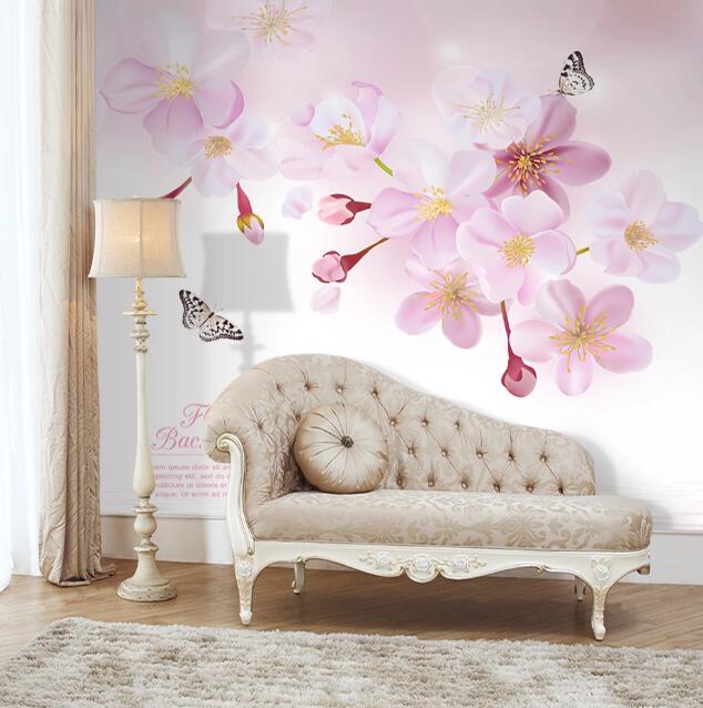 3D Flower Heart WC1464 Wall Murals