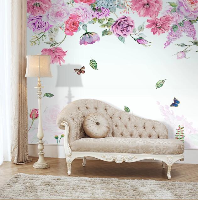 3D Fallen Leaves WC1465 Wall Murals