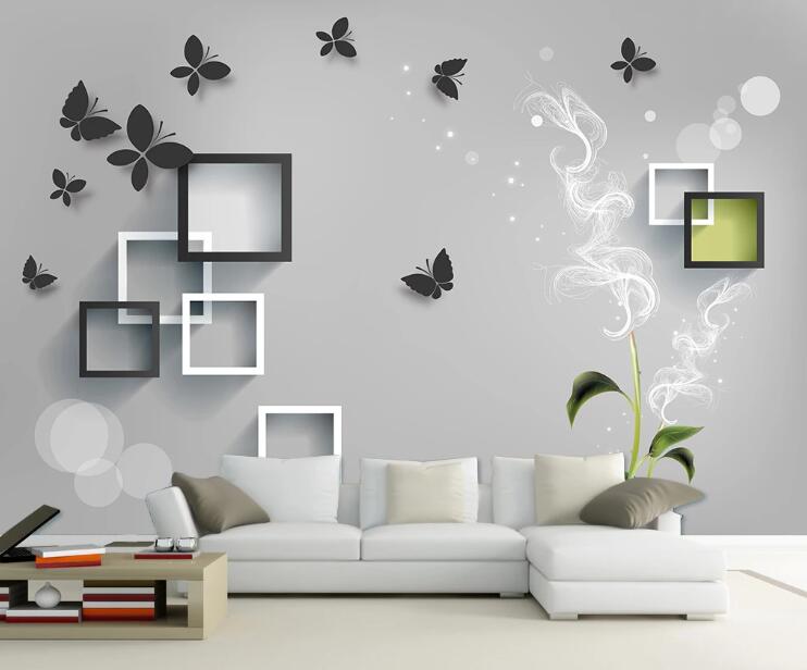 3D Square Geometry WC57 Wall Murals Wallpaper AJ Wallpaper 2 