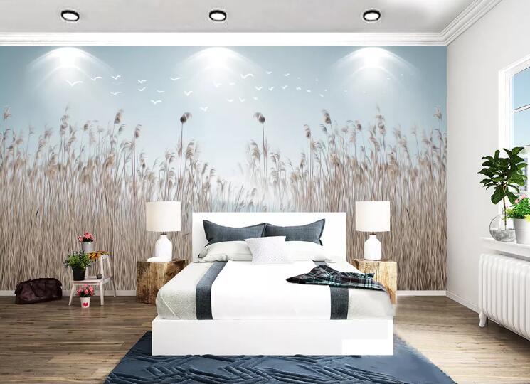 3D Reed Bird WC1405 Wall Murals