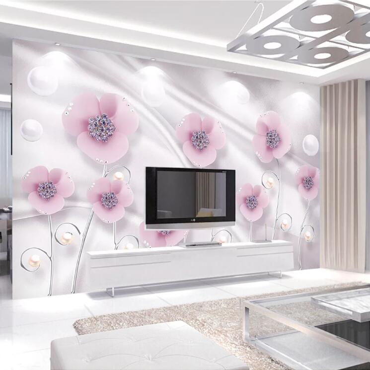 3D Diamond Flower WC1398 Wall Murals