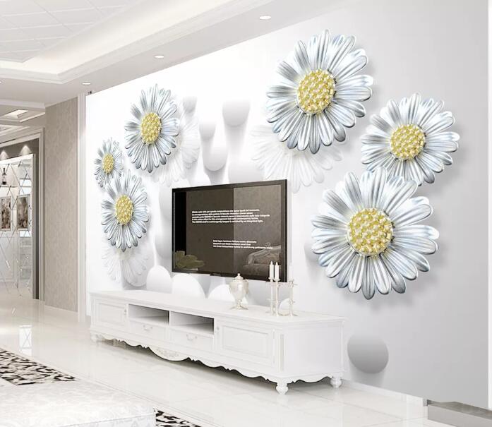 3D Daisy Bead WC1388 Wall Murals