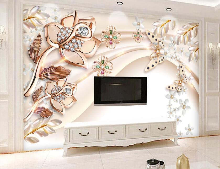 3D Gemstone Diamond WC1384 Wall Murals