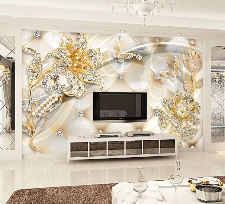 3D Shining Diamond WC1382 Wall Murals