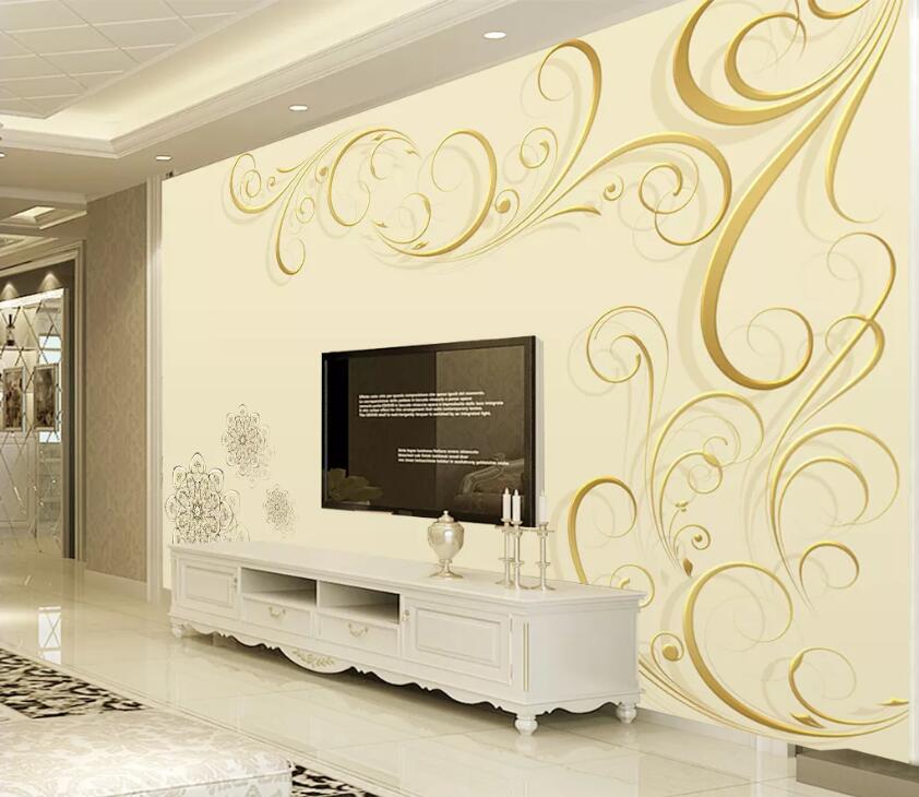 3D Flower Pattern WC1338 Wall Murals