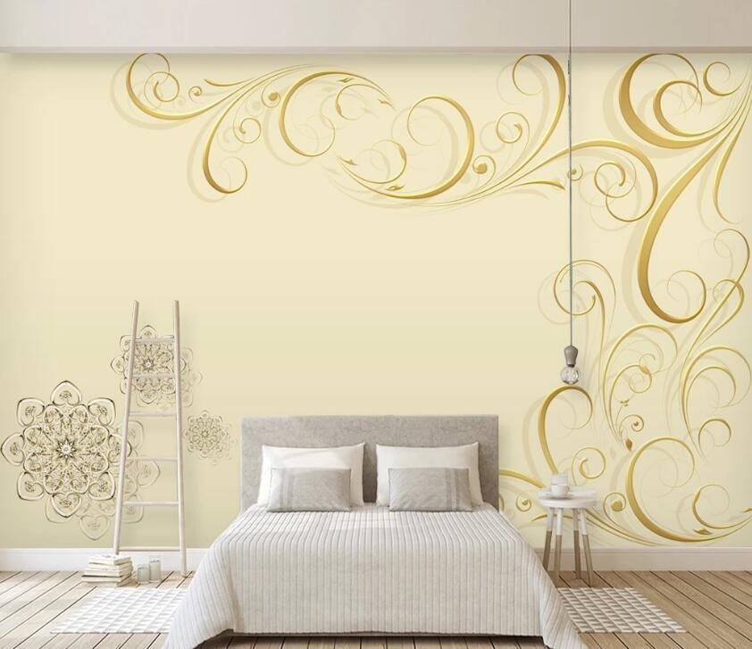 3D Flower Pattern WC1338 Wall Murals