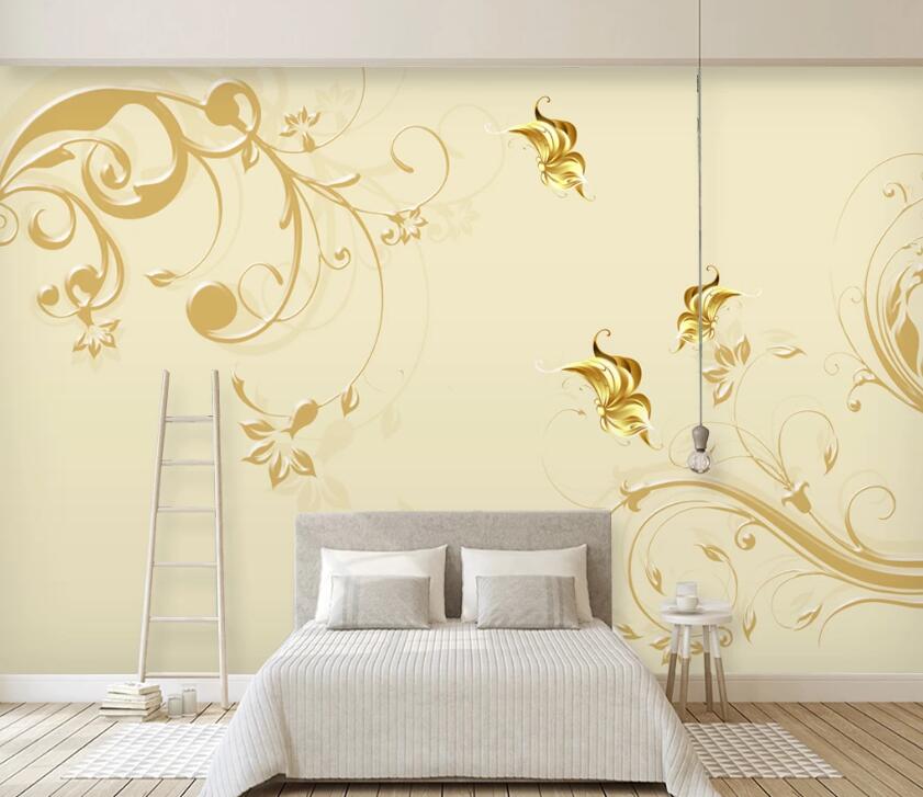 3D Goldfish Pattern WC1331 Wall Murals