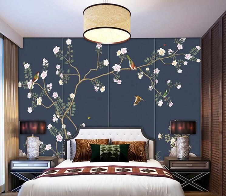 3D Bird Butterfly WC1305 Wall Murals