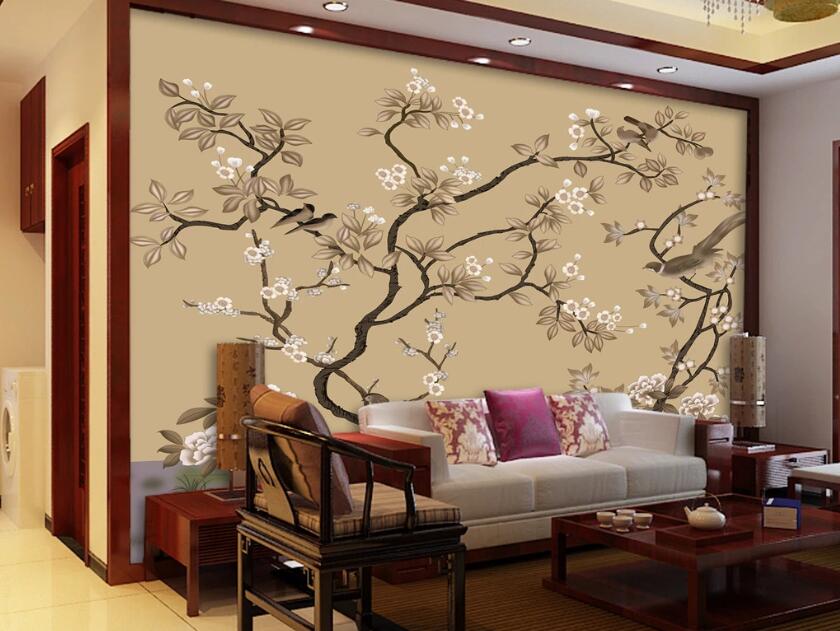 3D Bird Bloom WC1294 Wall Murals