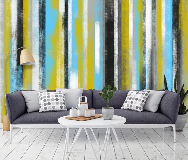 3D Color Stripes WC1072 Wall Murals