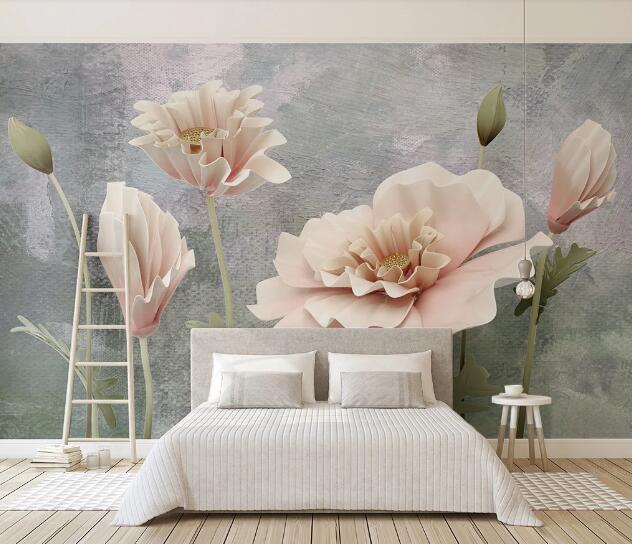 3D Pink Lotus WC1652 Wall Murals