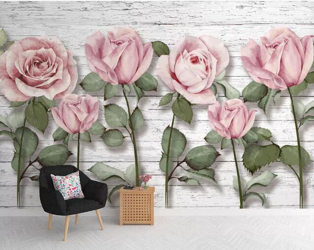 3D Plant Roses WC625 Wall Murals
