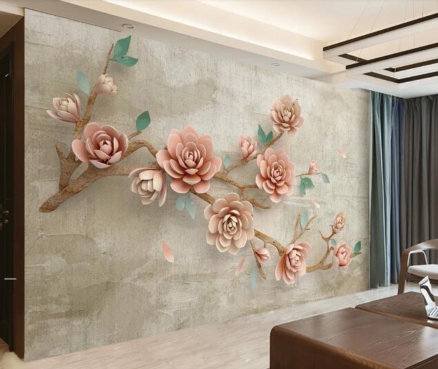 3D Plum Blossom Branch WC1665 Wall Murals